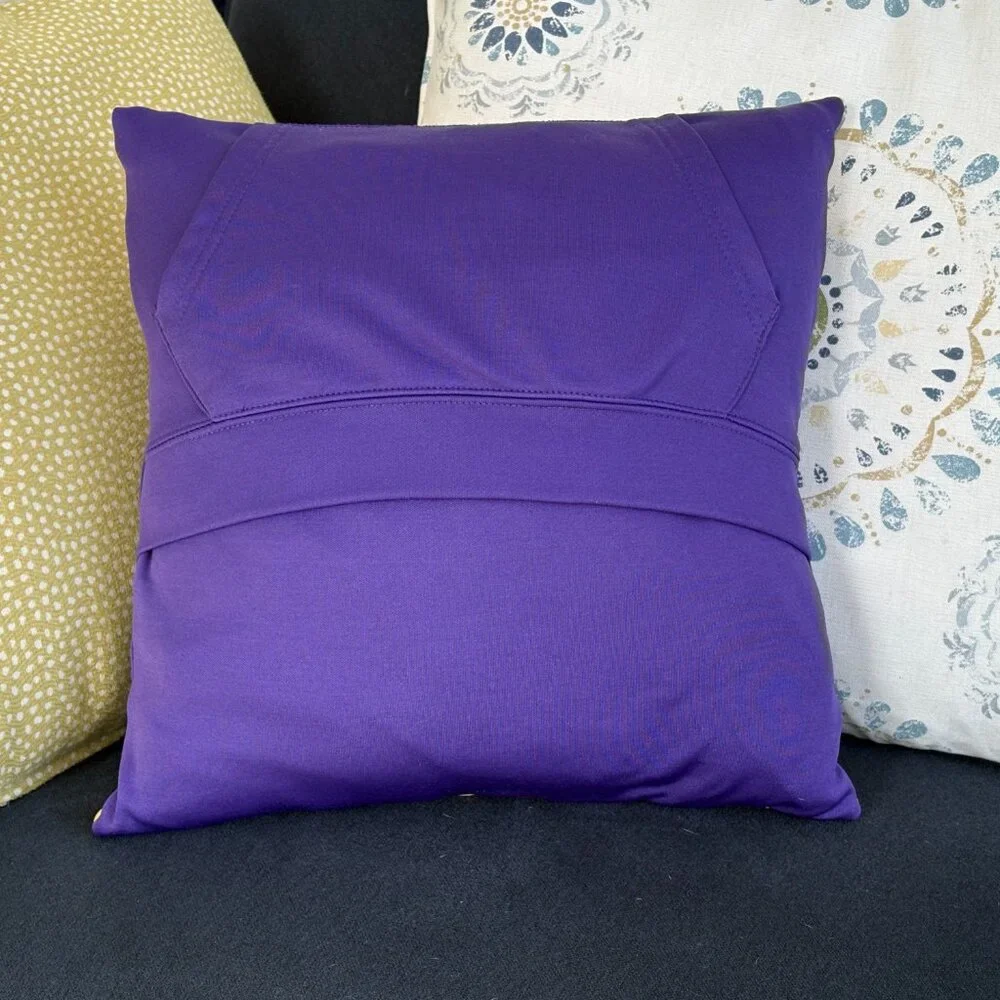 Louisiana State University LSU Tigers Handmade upcycled 16x16 Throw pillow cover